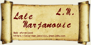 Lale Marjanović vizit kartica